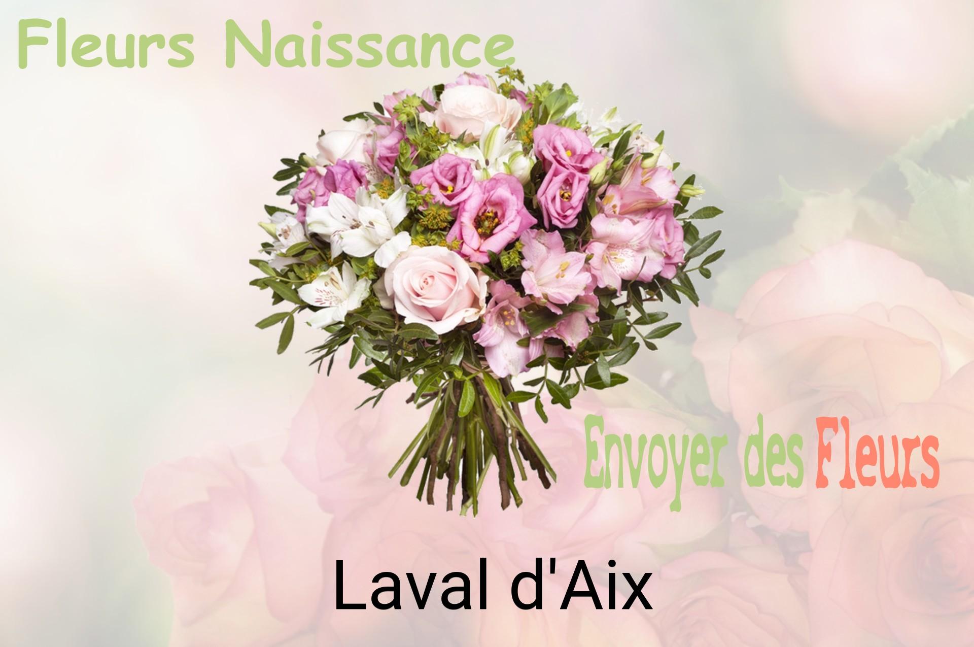 Bouquet de fleurs de naissance livré à Laval-d'Aix