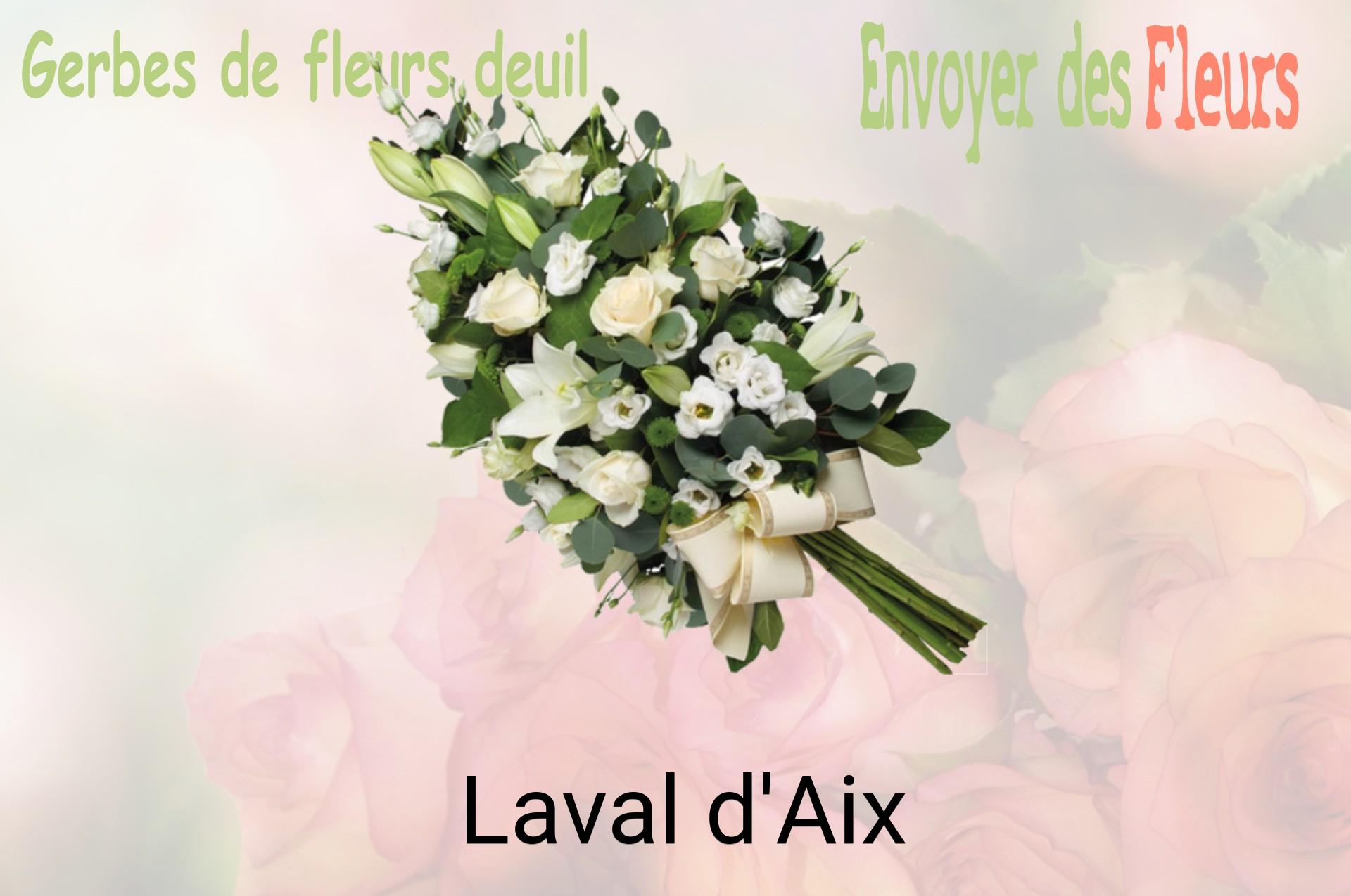 Gerbe de fleurs de deuil livrée à Laval-d'Aix
